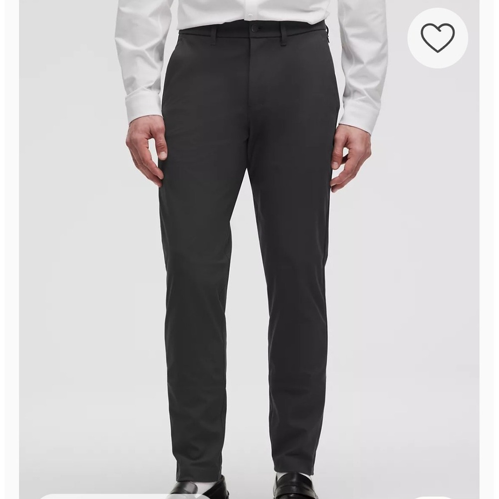 Lululemon Commission Pant Classic Black Warpstreme‎ Chino Mens 32 Career Comfort
